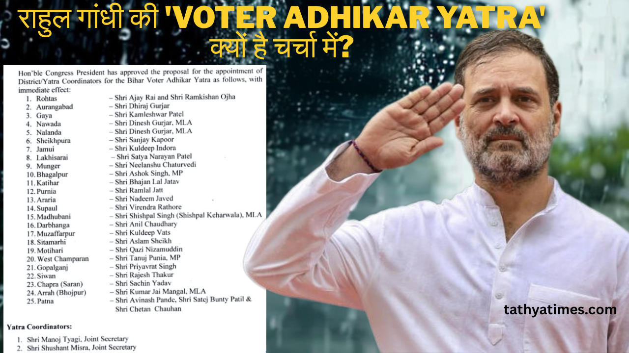Rahul Gandhi Voter Adhikar Yatra in Bihar