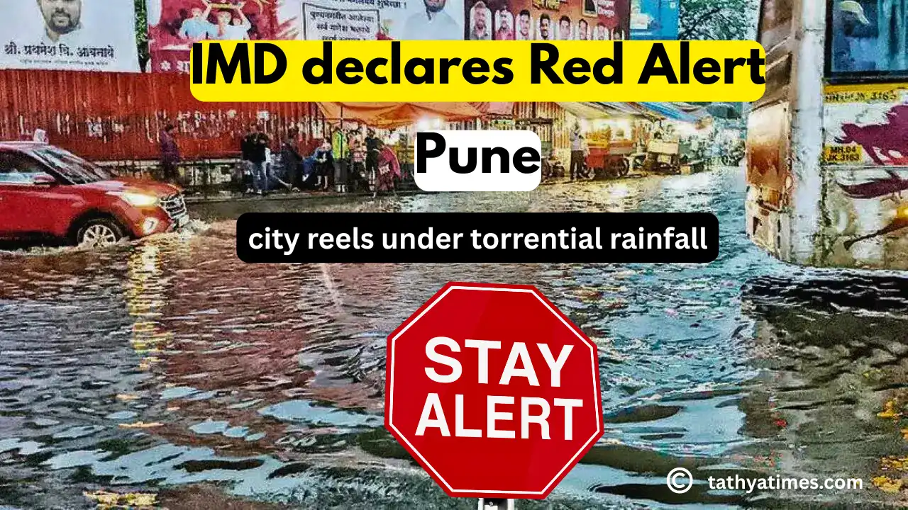 Heavy Rainfall Pune: IMD ne jari kiya Red Alert, shahar me musaladhar barish se haahakar